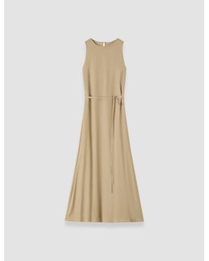 JOSEPH Lottie Silk Blend Crepe Dress - Natural