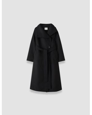 JOSEPH Fiore Wool Blend Coat - Black