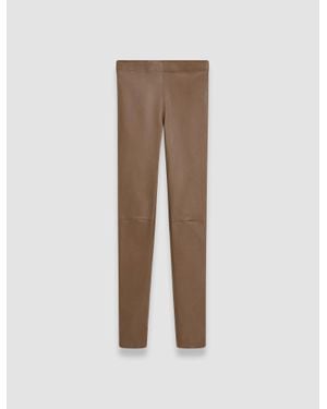 JOSEPH Leather Stretch Leggings - Natural