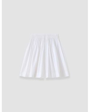 JOSEPH Aissa Cotton Poplin Shorts - White