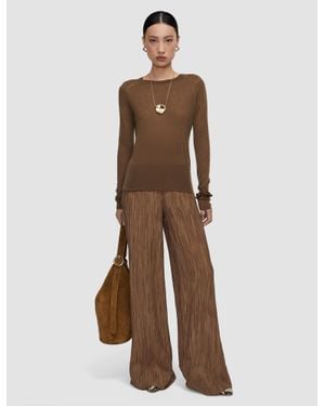 JOSEPH Geras Cashair Sweater - Natural