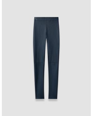 JOSEPH Leather Stretch Leggings - Blue