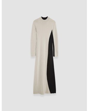 JOSEPH Bi-color Knit Dress - White