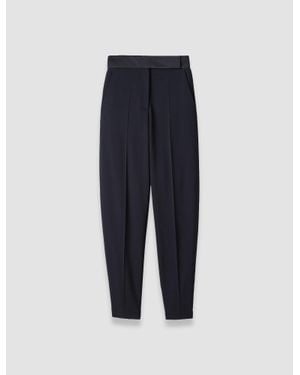 JOSEPH Aix Tailored Crepe Pants - Blue