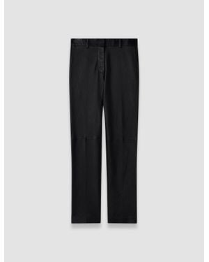 JOSEPH Coleman Long Leather Stretch Pants - Black