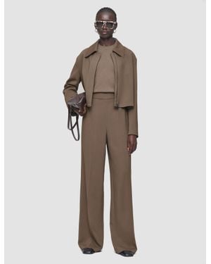 JOSEPH Alane Comfort Cady Pants - Natural