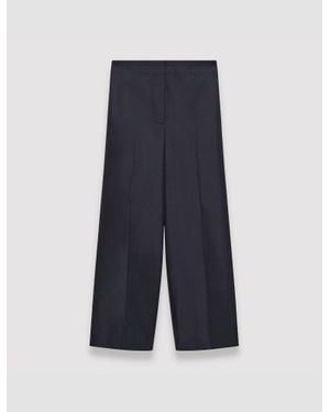 JOSEPH Soft Cotton Silk Thurlow Pants - Blue