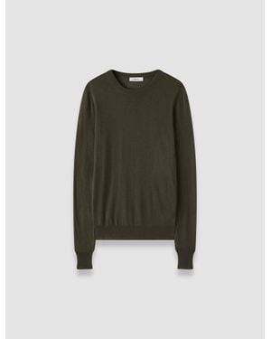 JOSEPH Cashair Round Neck Sweater - Green