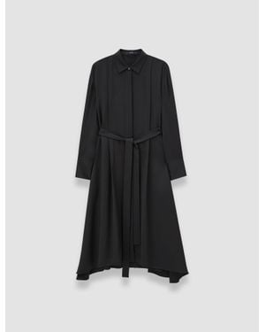 JOSEPH Orlan Light Crepe Dress - Black