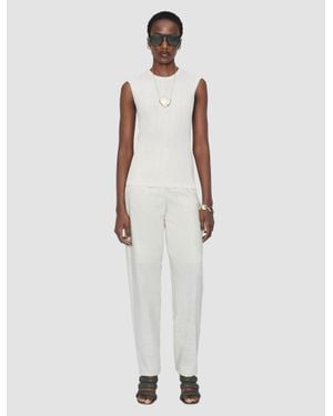 JOSEPH Calife Silk Cotton Rib Vest - White