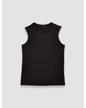 JOSEPH Cotton Silk Jersey Tank Top - Blue