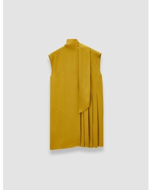 JOSEPH Sandy Light Crepe Dress - Yellow