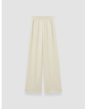 JOSEPH Hulin Crepe De Soie Silk Pants - White
