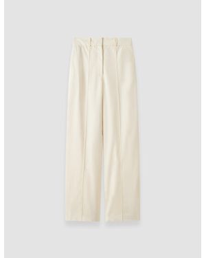 JOSEPH Jnane Cotton Linen Pants - White