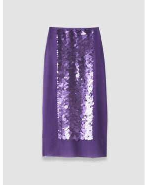 JOSEPH Cambo Chiffon Sequin Skirt - Purple