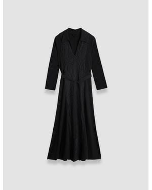 JOSEPH Lace & Knit Dress - Black