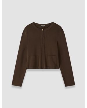 JOSEPH Artemis Light Viscose Knit Cardigan - Black