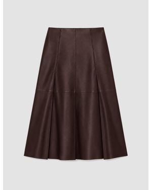 JOSEPH Riya Soft Nappa Skirt - White