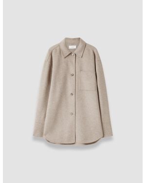 JOSEPH Wada Double Face Cashmere Overshirt - White
