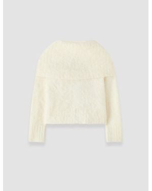 JOSEPH Belper Super Brushed Cashmere Sweater - Natural