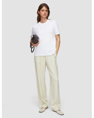 JOSEPH Cotton Silk Jersey T-Shirt - White