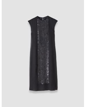 JOSEPH Boulle Two-Piece Chiffon Sequin Dress - Blue
