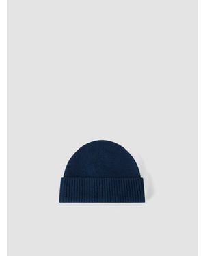 JOSEPH Chia Light Pure Cashmere Hat - Blue