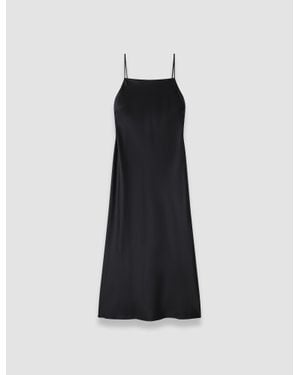 JOSEPH Cloe Silk Satin Dress - Black