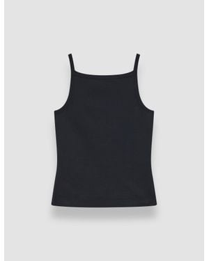 JOSEPH Viscose Knit Stretch Vest Top - Black