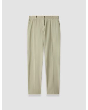 JOSEPH Coleman Long Light Cotton Pants - White