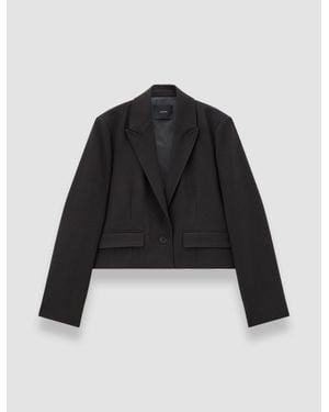 JOSEPH Elia Flannel Wool Jacket - Black