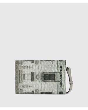 KARL LAGERFELD K/Soiree Maison Minaudière Bag, Multicolored - Gray