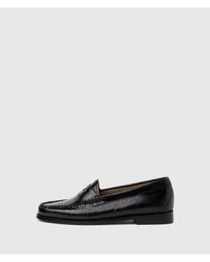 KARL LAGERFELD Kl X G.H.Bass Ikon Nft Loafers - Black