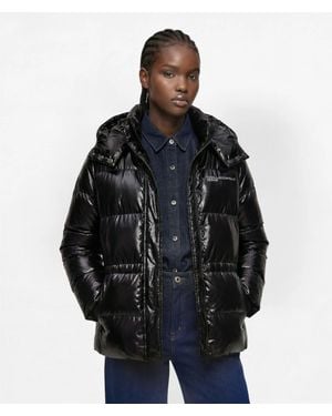 KL Jeans Shiny Puffer Jacket - Black