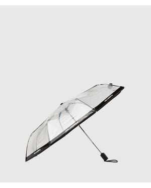 KARL LAGERFELD Logo Small Umbrella - Natural