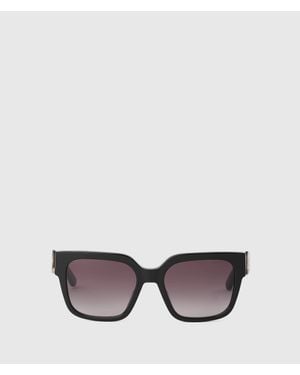 KARL LAGERFELD Monogram Square Sunglasses - Black