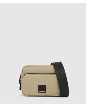 KL Jeans Box Logo Extra-Large Camera Bag - Natural