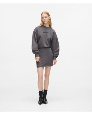 KL Jeans Blouson Sweat Dress - Gray