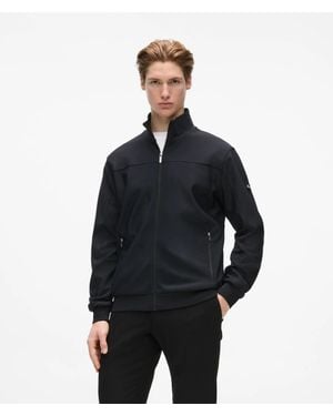 KARL LAGERFELD Zip-Up Paneled Jacket - Blue