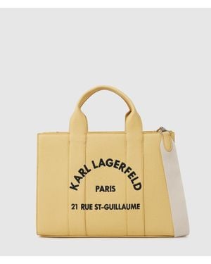KARL LAGERFELD Rue St-Guillaume Medium Tote Bag - Metallic