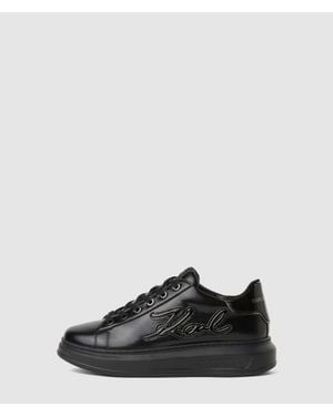 KARL LAGERFELD Signature Kapri Sneakers - Black