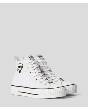 KARL LAGERFELD Ikon Kampus Max Nft High Top Sneaker - White