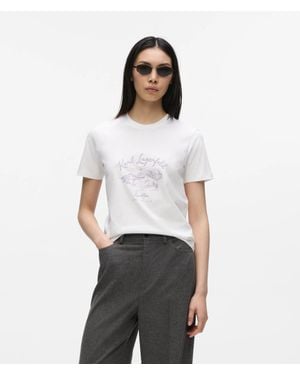KARL LAGERFELD Après Ski Club T-Shirt - White
