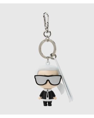 KARL LAGERFELD Ikon Ski Keychain - White