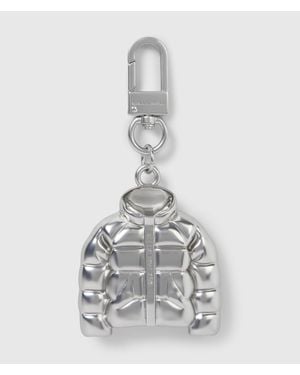 KARL LAGERFELD Puffer Jacket Keychain - White