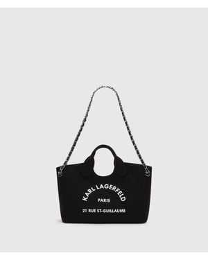 KARL LAGERFELD Exclusive Rue St-Guillaume Small Chain Shopper - Black