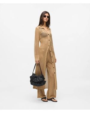 KARL LAGERFELD Crochet Knit Pants - Natural