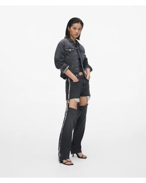 KL Jeans High-Rise Cut-Out Straight Jeans - Blue