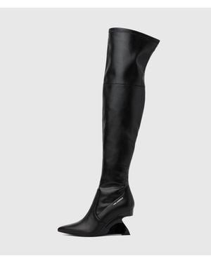 KARL LAGERFELD Waverly Over-Knee Boots - Black