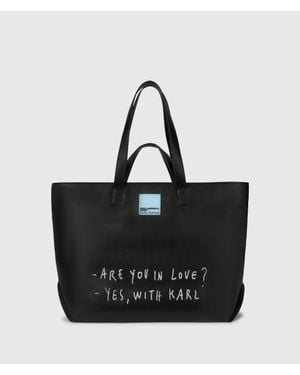 KL Jeans Klj X Pietro Terzini Extra-Large Tote Bag - Black